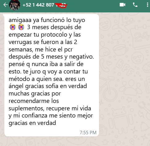 Mensaje compartido por una lectora