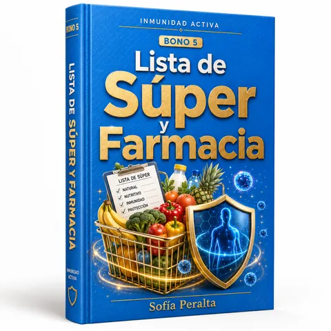 Mockup digital del bono Guía de Compras de Supermercado y Farmacia